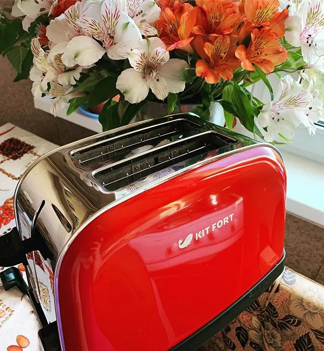 Тостер Kitfort KT-2014-3 красный — изображение 3