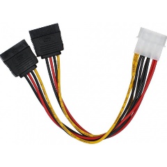 Переходник питания SATA-устройств (1big ->2SATA) VCOM (VPW7572)