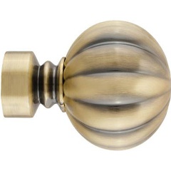 Наконечник для карнизов DDA СИРИУС, диаметр 28, золото антик, 2 шт