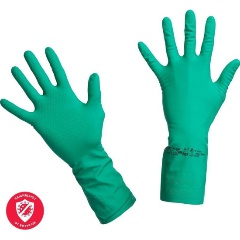 Перчатки нитриловые Vileda Professional Универсальные зеленые (размер 7.5-8, M, артикул производителя 100801)