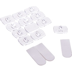 Крючки для монтажа гирлянд Uniel UCC-Y11 CLEAR 020 POLYBAG. Набор из 20 шт. Прозрачные.