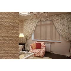 Комплект ламелей для вертикальных жалюзи УЮТ Фиджи, 180см, коричневый